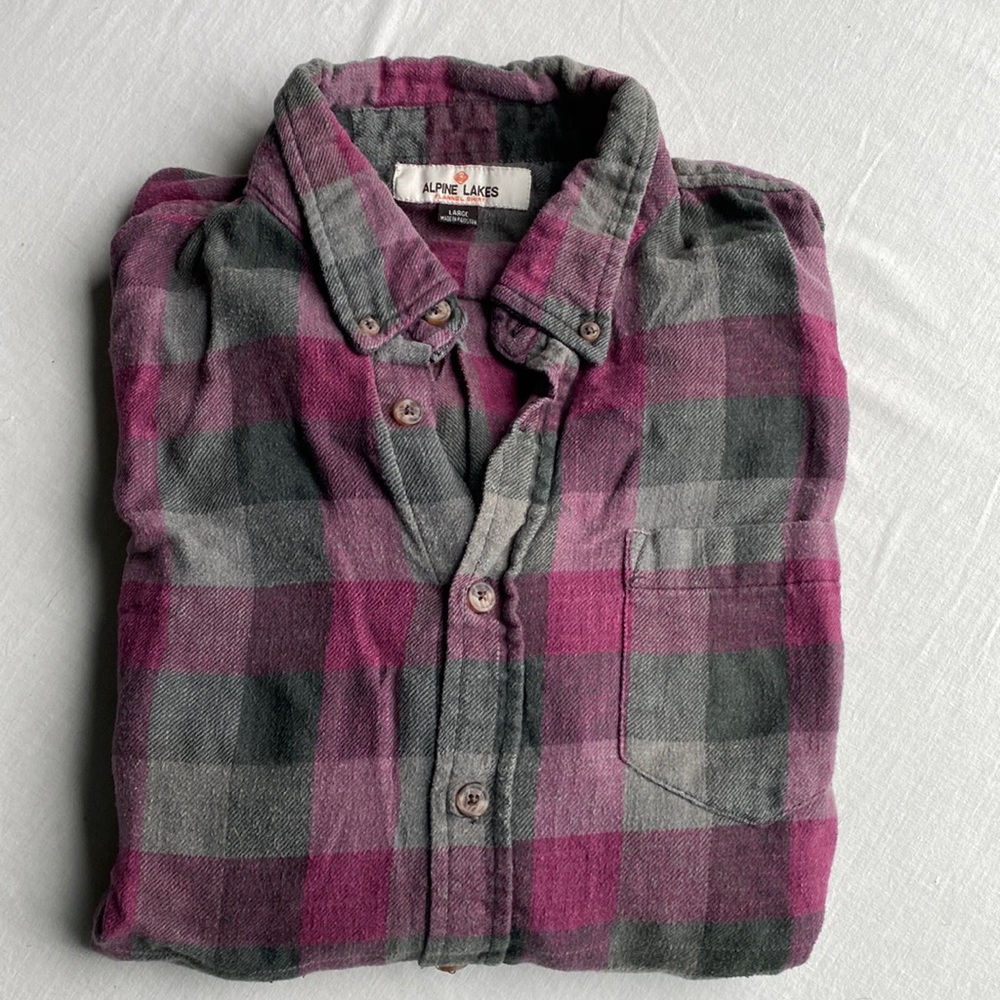 Alpine Lakes Purple & Grey Flannel Shirt